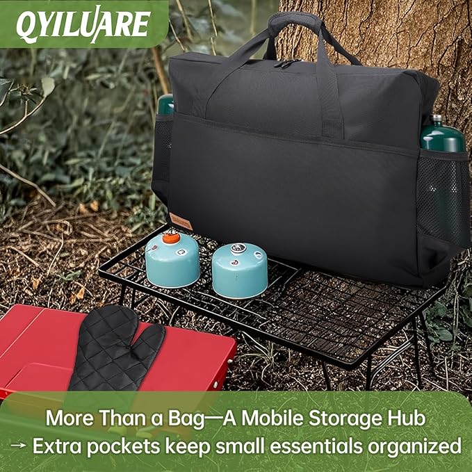 Camping Stove Carrying Case for Coleman 2-Burner,Camp Stove Carry Bag for Camp Chef Everest Stoves | Heavy-Duty Water-Resistant Stove Storage bag | Adjustable Shoulder Strap & Large Pockets