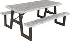 Lippert Color Escape Vinyl Tablecloth/Bench Cover Set for Camping and Picnics with 100% PEVA Material, Waterproof and Stain-Resistant Fabric - 2023051696