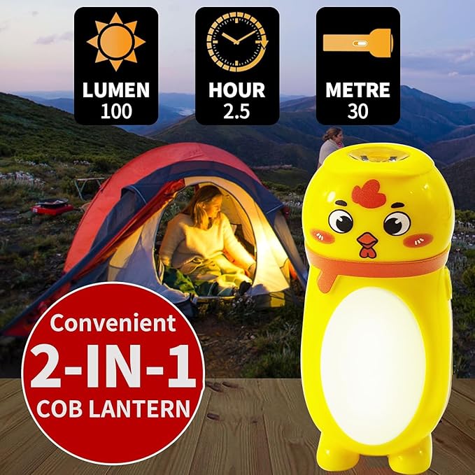 4 Pack Small Mini LED Flashlights for Kids Toddlers Cute Small Animal Flashlight- 2 in 1 Flashlight Camping Lantern Flashlights - Christmas Gifts Stocking Stuffers for Girls Boys Party Favors