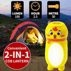 4 Pack Small Mini LED Flashlights for Kids Toddlers Cute Small Animal Flashlight- 2 in 1 Flashlight Camping Lantern Flashlights - Christmas Gifts Stocking Stuffers for Girls Boys Party Favors