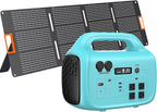 Solar Generator 1000W PB-1000 Portable Power Station with 200W Solar Panel Included, 1024Wh LiFePO4 Battery with 120V AC Outlet for RV Camping Outdoor Home Emergency Backup, Fast Charging