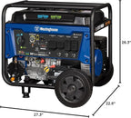 Westinghouse 12500 Peak Watt Dual Fuel Home Backup Portable Generator, Remote Electric Start, Transfer Switch Ready, Gas and Propane Powered, CO Sensor
