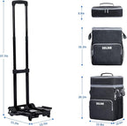 72-Can Large Rolling Cooler, Leakproof Insulated Soft Cooler Bag with Wheels and Handle Collapsible for Beach Camping Patio Travel Outdoor