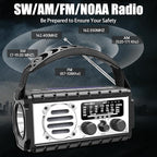 Emergency Radio, 20000mAh/74000mWh Weather Radio, Solar Hand Crank Radio with AM/FM/NOAA/SW Weather,Flashlight & Reading Lamp, SOS Alarm, Phone Charger for Indoor Outdoor Emergency