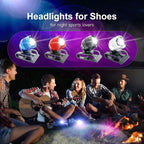 Running lights for runners,Lights for walking at night,IPX5 Running shoe lights waterproof,Shoe light,2Pcs Shoe headlights Used for Dog Walking, Walking Tours Camping, Suitable for Adults Kids(Silver)