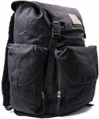 ASR Outdoor 30L Heavy Duty Gold Prospecting Backpack, Canvas Camping Rucksack (Black)