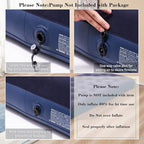 Twin Size Air Mattress Inflatable Bed, Blow Up Mattress Camping Sleeping Pad