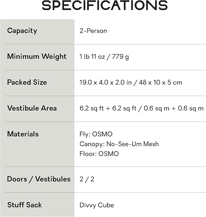 NEMO Equipment Hornet Elite OSMO Ultralight Backpacking Tent