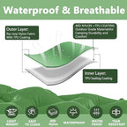 Double Sleeping Pad: Self Inflating Camping Pad Mattress for Backpacking & Outdoor Trips | 4" Thick for Ultimate Comfort | Lightweight & Compact | Sleeping Mats for Beachs, Hiking & Car Travel