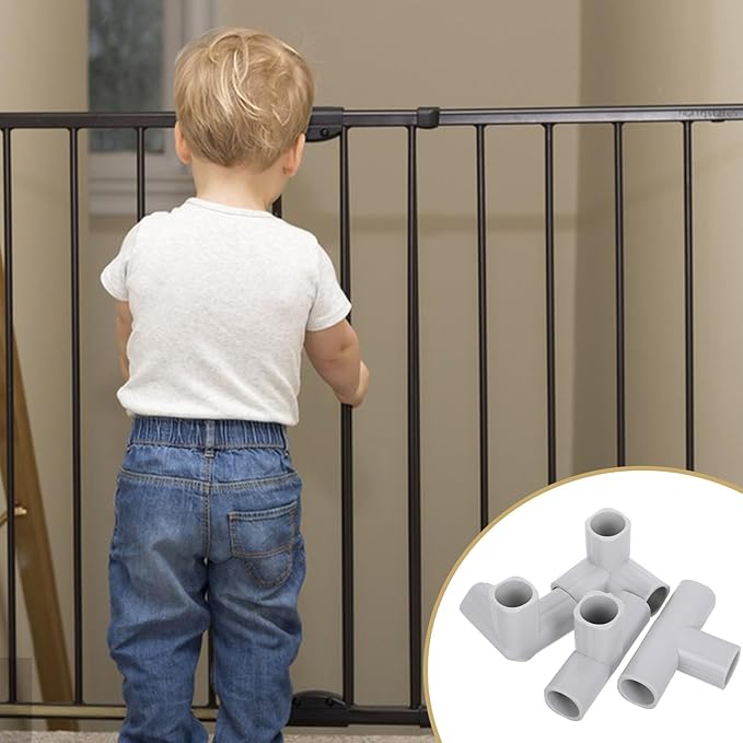 ERINGOGO 4Pcs Baby Playpen Replacement Connectors Baby Playpen Parts T-Shaped Joints Baby Play Yard Tent Playpen Accessories