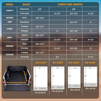 Truck Bed Tent, Waterproof PU3000mm Pickup Truck Tent for Camping Bed, 2-3 Person Sleeping Truck Tent, Portable for Car Camping