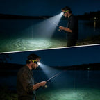 HISKI Rechargeable LED Headlight Glasses with Motion Sensor,LED Glasses Rechargeable Headlight Glasse with Motion Sensor & Touch Control