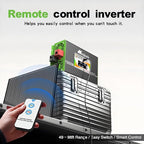 1500W Pure Sine Wave Power Inverter - Car Power Inverter 12v to 110v,Converter with 2 AC Outlets,3000W Peak,LCD Display,Remote Control,Power Inverters for Vehicles,Converter for RV,Truck,Solar,Outdoor