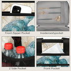 Vintage Turtle Ocean Soft Cooler Bag Insulated Lunch Box for Men & Women, Large Leakproof Lunch Bag Portable Beach Cooler for Work, Picnic, Road Trips,Fishing, Travel, Camping,A-2
