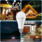 10 Pack HOLDWILL Rechargeable Emergency LED Bulb, Multi-Function Battery Backup Emergency Light for Power Outage Camping Outdoor Activity 9W 900LM 60W Equivalent White Daylight 6000K with E26/E27 Base