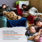 Shelter in Place Kit – 2+ Week Emergency Home Preparedness System with Food, Water, Medical, Power & Hygiene Supplies, Waterproof Tote, Disaster Readiness for Families & Households