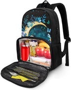 Panda Butterfly Moon Hiking Picnic Cooler Backpack for Teens Men Women lementary Students Knapsack Primary Middle High School Bookbag Outdoor Laptop Bag All In One Backpack Meal Bag