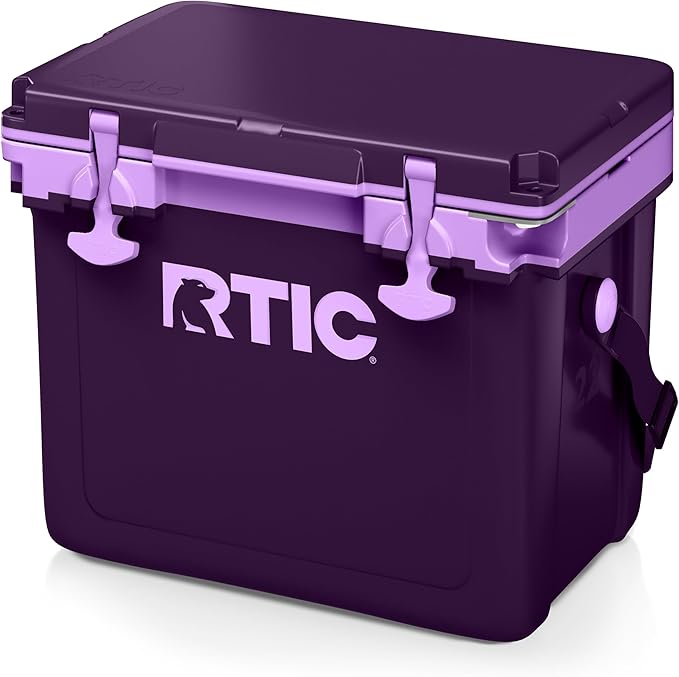 RTIC Ultra-Light 22 Quart Hard Cooler Insulated Portable Ice Chest Box for Drink, Beverage, Beach, Camping, Picnic, Fishing, Boat, Barbecue, 30% Lighter Than Rotomolded Coolers