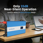 3080W Pure Sine Wave Power Inverter - 30dB Ultra Quiet, 6000W Surge, Game-Changing Design | 12V to 120V AC Converter for Home, RV, Camping, Off-Grid & Outdoor Adventures