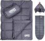 3M Thinsulate Insulation Puffy Camping Blanket for Cold Weather, Queen Size Warm Camping Quilt with Zipper, Waterproof Outdoor Sleeping Bag for Hammock, Cozy & Versatile Gift for Men and Women