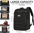 Cooler Backpack Insulated Leak Proof 30 Cans for Men Women,Waterproof Soft Cooler Bag，Lightweight Ice Chest Lunch Backpack for Beach Camping Picnic Travel Worksite Fishing