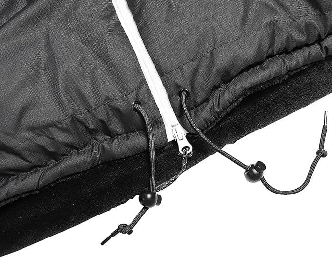 Thermotuff Wearable Sleeping Bag with Dual Hoodie, Zippered Arm Holes, Pockets & Adjustable Drawstring - Ideal for Camping, Cold Weather Hiking, and Stadium Sak Blanket