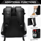 Laripwit 54/40 Cans Backpack Cooler Insulated Leak-Proof Large Cooler Backpack Double Deck Lunch Backpack for Men Women - Perfect Soft Cooler Bag for Tactical, Camping, Picnic, Beach, Hiking