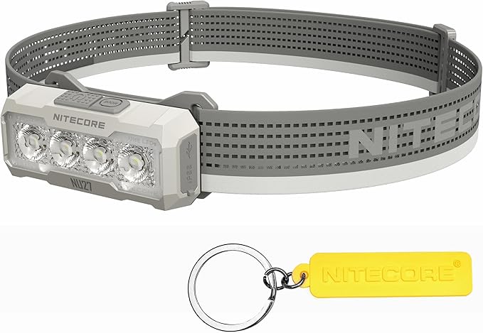 Nitecore NU27 White 600 Lumen Ultra Lightweight Multiple Color Temperatures Outdoor Headlamp USB-C Rechargeable Headlight Tag