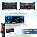 5000-12000w Pure Sine Wave Inverter Camping Inverter Portable Power, DC 12 V, 24 V, 48 V, 60 V, 72 V a CA 110 V for Home/RV/Truck/Car/Camping/Solar 12V-6000W