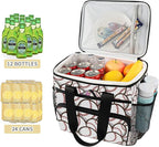 Bolaz Large Cooler Lunch Bag-Trendy Baseball Balls Pattern, Travel Cooler Bags 15L Waterproof Cooler Bag for Camping, Picnic, BBQ, Family Outdoor Activities