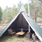 WINTENT 4 Season Waterproof Teepee Tent Yurt with Stove Jack for Adult Camping Hiking, Height 7.8FT/240CM