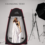 Your Choice 3.9x3.9x6.9FT Pop Up Privacy Tent, Large Portable Camping Changing Room with 2 Storage Pockets & 4 Sandbags, Outdoor Shower & Toilet Shelter for Beach, RV, Camping & Hiking