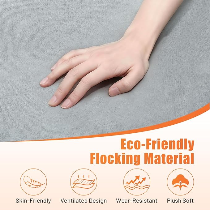 Car Bed Backseat for SUV, Car Camping Bed Platform | Folding Mattress, Eco-Friendly Flocking Portable Travel Platform, No-Inflation Foldable Backseat Mattress, Camping Essentials for Sleeping, Gray