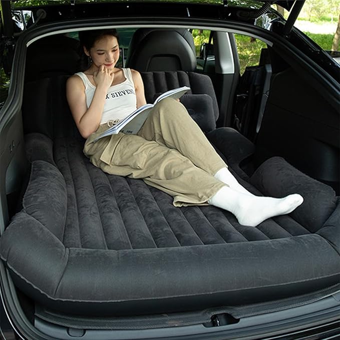 Inflatable Car Bed for Mini Countryman One/Cooper/Cooper S/Cooper SE Car Airbed Air Bed Travel Inflation Mattress Outdoor Travel Camping Sleeping Air Bed,Grey
