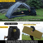 Camping Air Sleeping Pad Ridge 8.0 R-Value 8 Insulation Extreme Cold Weather Pump Bag Compact Lightweight Portable Hiking Disaster Preparedness Earthquakes Outdoor Inflatable Pad