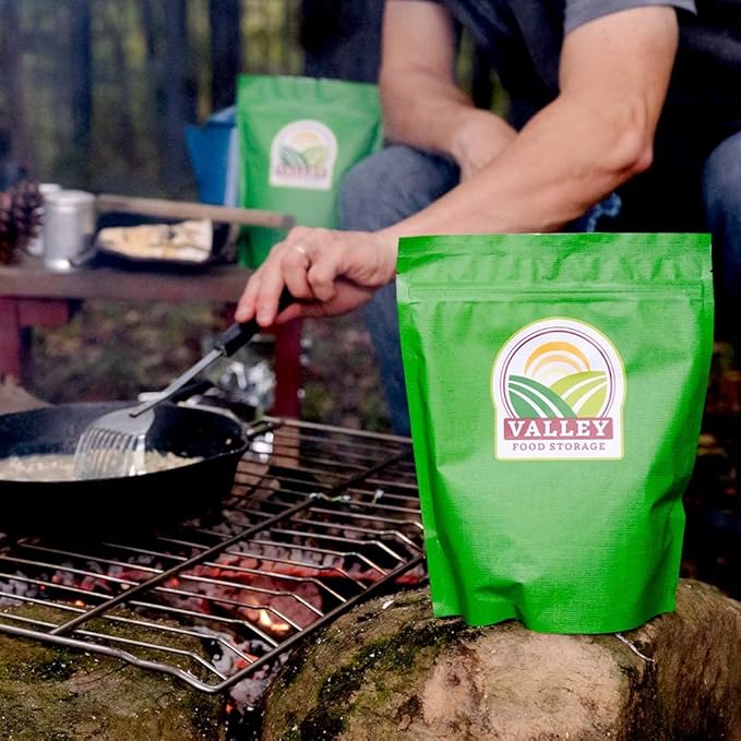 Valley Food Storage Freeze Dried Beef & Rice | 68 Serving Emergency Food Supply, 924g Protein | Non-GMO Survival Meals with 25 Year Shelf Life | Long Term Food Storage, Camping & Prepper Supplies