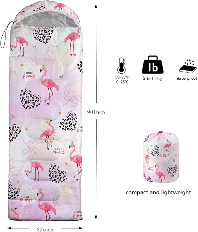 HOSIMA Butterfly Sleeping Bags for Adults and Kids for Camping,Black Gothic Ultralight Sleeping Bag for Cold Weather Summer.