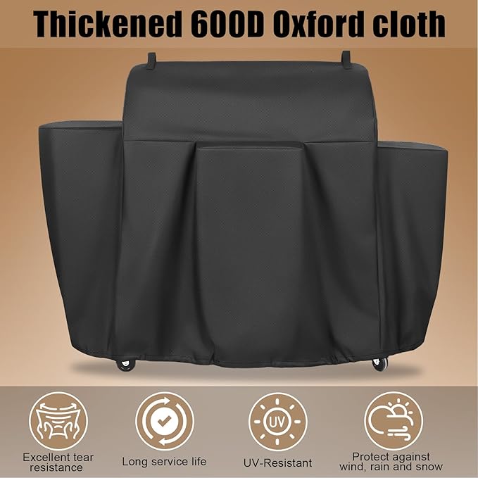 QuliMetal Grill Cover for Camp Chef 36 Inch Pellet Grills - 600D Heavy Duty Waterproof and UV Resistant for Camp Chef 36 Inch Pellet Grill,SmokePro LUX 36, SmokePro SGX 36