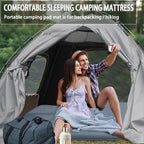 Sleeping Pad With Electric Pump: Self Inflating Sleeping Pad with 3.14" Ultra-thick Memory Foam & Built-in Pillow All Season Camping Mattress for Tent Travel Car - Self Inflating Air Mattress Grey