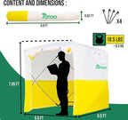 JAX3® Professional Work Tent | Pop Up | 6,2x6,2x7 Ft | Instant Quick and Easy Tool-Free Setup | Waterproof UV50+ | Splicing, Commercial Tent, Fiber Optic for Heavy-Duty Use