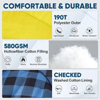 PTEROMY Sleeping Bags for Adults, Lightweight and Machine Washable, Water Resistant Backpacking Camping Sleeping Bag for Warm Cold Weather, Camping Essentials for Hiking Travel