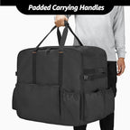 samdew Carry Bag for 22 Inch Tabletop Griddle with Hood, Outdoor Grill Cover Compatible with Blackstone 22 Inch Tabletop Griddle with Hood, Portable Camping Grill Storage Case with Pockets, Bag Only