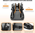 NOL Natural Organic Lifestyle Double Deck Large Waterproof Insulated Cooler Backpack for Men & Women, 32L/57 Cans Leak Proof Cooler Lunch Backpack for Camping, Hiking, Fishing, Picnic，Light Gray