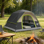 Tents for Camping 4 Person Tent Waterproof Windproof Double Layer Camping Tent, Easy Setup Dome Tent with Large Mesh Windows & Wider Door for Outdoor Camping & Hiking