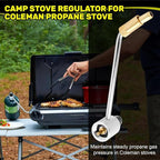 5430 Stove Pressure Regulator Replacement Part Compatible with Most Coleman Stoves & Grills and Fold N Go Stoves Camping Stove Regulator Keeps Propane Gas Pressure Stable