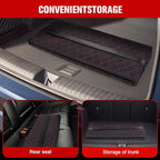 QSTNOLOGY Non Inflatable Truck Bed Air Mattress, Folding Portable Car Back Seat Bed, Car Travel Camping Mattress for Sleeping, for Car/SUV/Truck(50.7" L x 31.2" W)