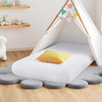 Kids Air Mattress Fitted Sheet Only Compatible with Intex Cozy Kidz, White Toddler Inflatable Mattress Sheets for Travel Camping Airbed & Sleepover Party