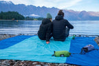 WEKAPO Beach Blanket Sandproof Waterproof, Extra Large Beach Mat, Oversized & Compact Sand Free, Quick Drying Beach Essentials for Vacation, Cruise, Picnic & Camping with Stakes