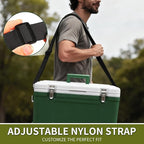 Cooler Strap Compatible with Engel Cooler, with Length Adjustable Nylon Strap and Comfortable Shoulder Pad, Ideal Cooler Straps for Outdoor Use