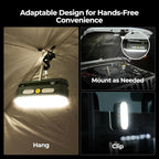 BougeRV Movable Area Light, Rechargeable Camping Lantern, 3200mAh Portable Camping Light, IP65 Waterproof, Camp Lamp for Tent, Power Outages, Emergency, Outdoor(Dark Green)